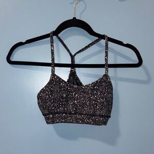 Lululemon Athletica Sparkling Black Sports Bra